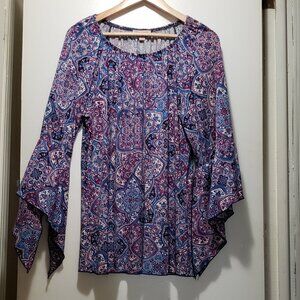 Established 1962 Open Bell Sleeve Top.